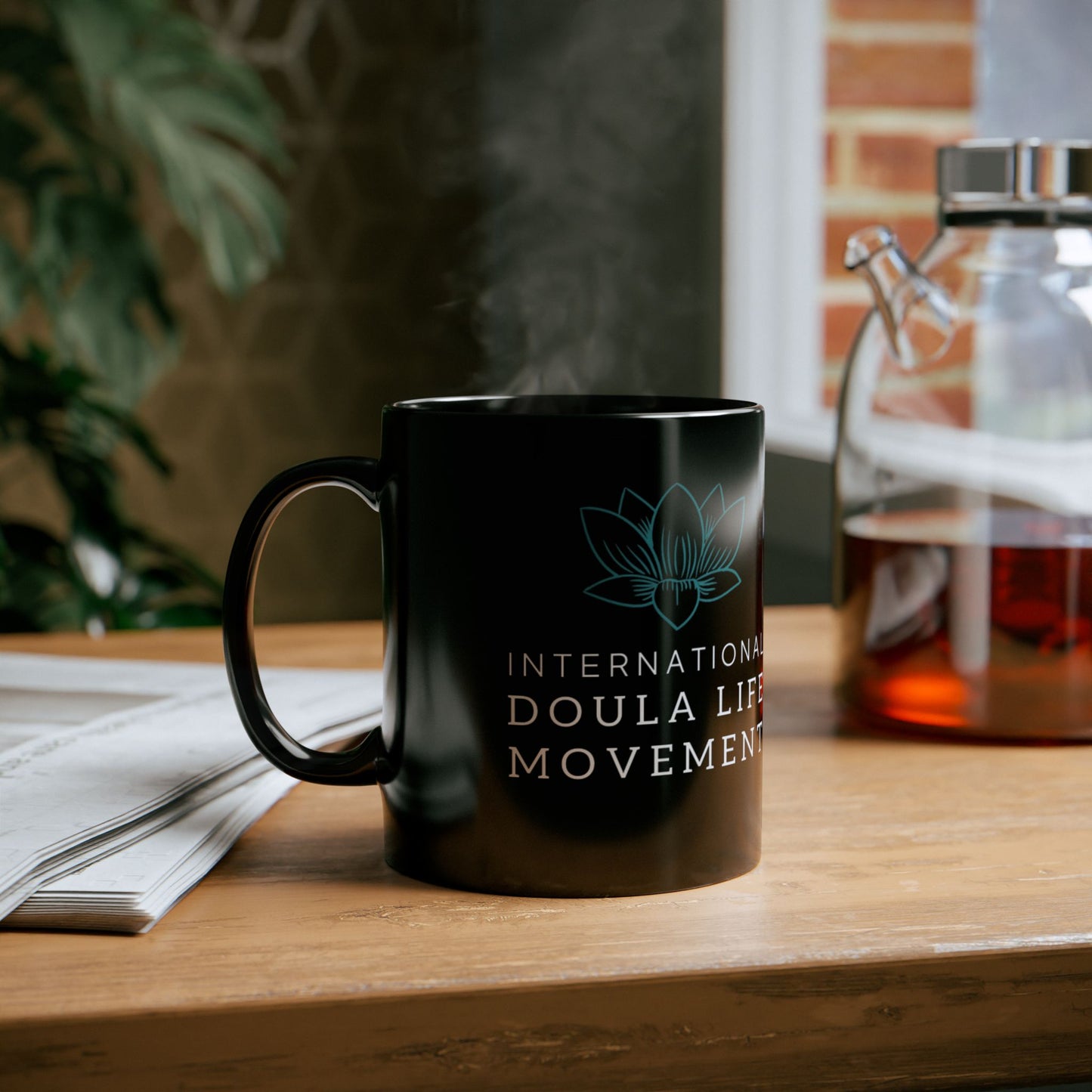 IDLM Black Ceramic Mug